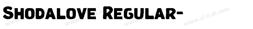 Shodalove Regular字体转换 Shodalove Regular字体转换